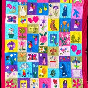 Increíble handwork pictorial quilt 1979!!